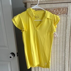 NWOT Lilly Pulitzer Bright Yellow Blouse